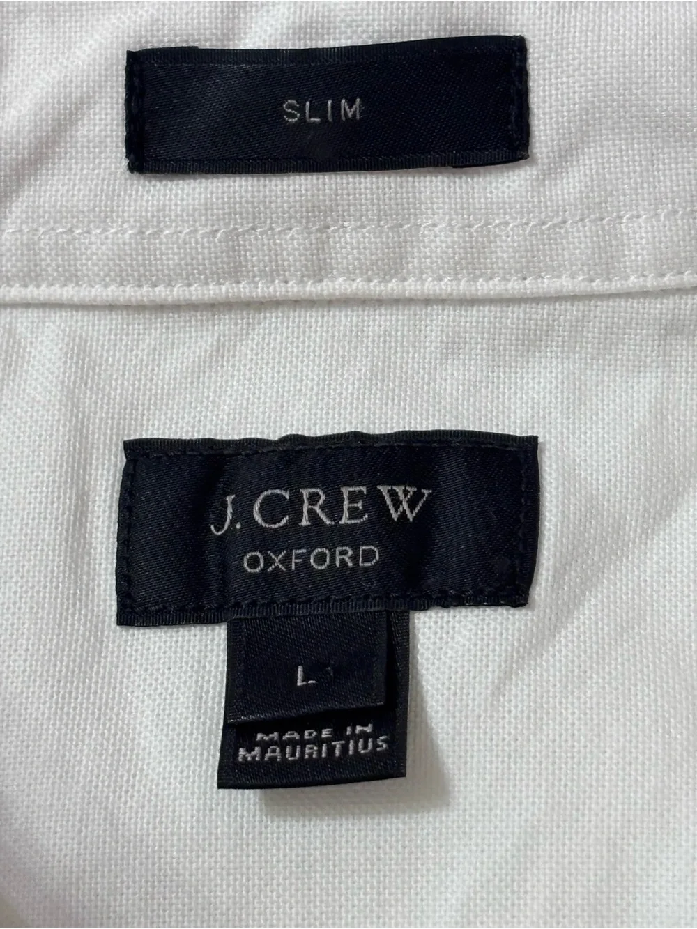 J.Crew Men’s Nautical Striped Oxford Button-Down Shirt – White/Blue - Size L
